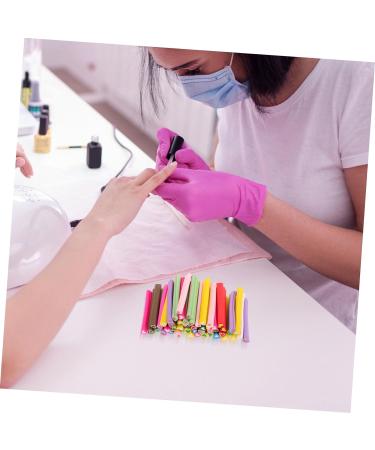 Mipcase Nail Art Manicure Canes Sticks Rod 50pcs Nail Stickers Manicure Canes Nail Art Pegatinas Para U as Sticks Holly Headband Claycanes Leopard Hair Nets Polymer Clay Fruit 3d - Buy Online on GoSupps.com