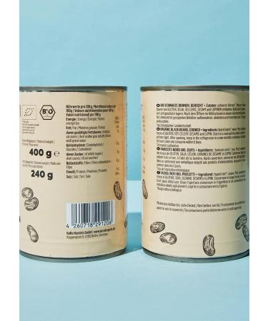 Buy KoRo Organic Black Beans in a Can - 12 x 240g | Premium Quality International Shipping Available - Buy Online on GoSupps.com