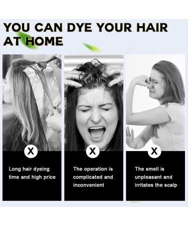 Gireatick Nova Hair Dye Shampoo for Grey Hair Nova Hair Instant Dye Shampoo for Women Men Black Hair Color Shampoo for Grey Hair Long Lasting Grey Coverage Shampoo - Buy Online on GoSupps.com