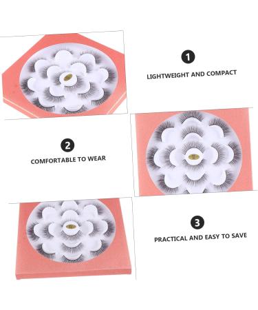 FRCOLOR 7 Pairs Three-dimensional False Eyelashes Thick Fake Eyelash Makeup Eyelash Stage Eyelash Eyelashes Extension Art Eyelashes Cat Eyes Artificial Fiber Extend 6d Natural - Buy Online on GoSupps.com