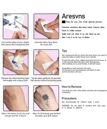 Aresvns Semi-Permanent Waterproof Fake Tattoo - Realistic and Long-Lasting for Men and Women | Perfect Christmas Gift - Buy Online on GoSupps.com