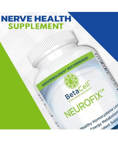 Neurofix Nerve Support Supplement - 60 Veg Capsules | Boost Nerve Health & Wellness | International Shipping Available - Buy Online on GoSupps.com