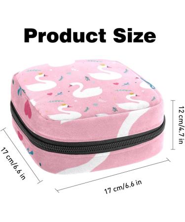 Shop Portable Women's Binding-Storage Bags | Menstrual Cup Bags & Tampon Pockets for Teens - Swan Pink Multicolor - Buy Online on GoSupps.com