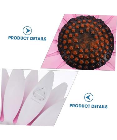 Cabilock Iron Pendant Flowers Decoration Vintage Home Decor Outdoor Wall Art Wall Hanging Pink - Buy Online on GoSupps.com