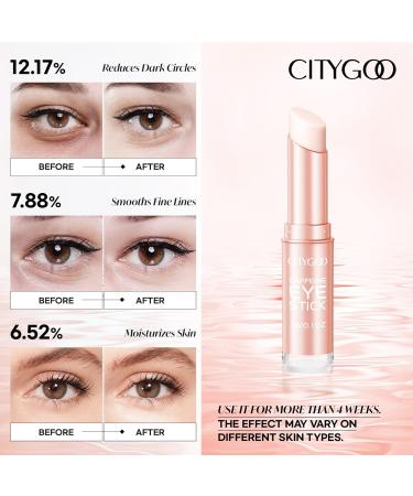 CITYGOO Caffeine Eye Cream Stick: Anti-Aging Firming & Moisturizing Balm for Dark Circles Puffiness & Eye Bags - Travel-friendly for Women (Caffeine Eye Cream 1pcs) Caffeine Eye Cream 0.1 Ounce (Pack of 1) - Buy Online on GoSupps.com