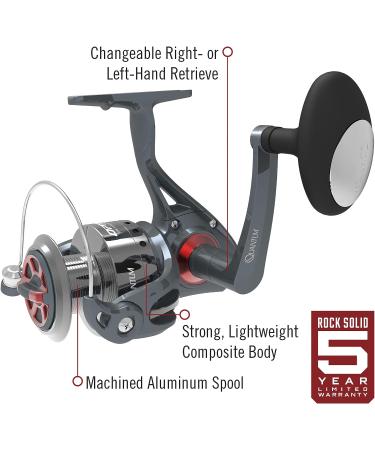 Quantum Optix Spinning Fishing Reel  4 Bearings (3 + Clutch)  Anti-Reverse with Smooth  Precisely-Aligned Gears  Clam Packaging Size 60 Reel - Buy Online on GoSupps.com