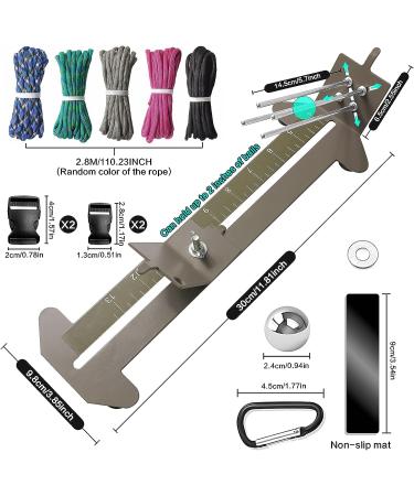 Adoture Direct Paracord Bracelets Jig Kit with Tools and Paracord Needle Set - Khaki - Buy Online on GoSupps.com