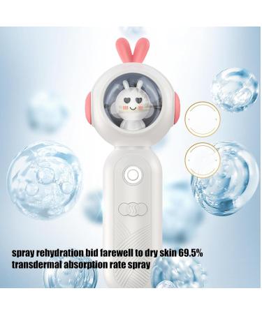 Mister for Lash Extensions | Handy Handheld Portable Facial Mister Sprayer - Eyelash Aftercare Tool - Rechargeable Face Steamer for Lash Salon Make-Up & Skincare Treatments New A2-cute Rabbit Hydrating Instrument-white - Buy Online on GoSupps.com