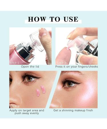 NewBang Shimmer Liquid Blush: Lightweight & Blendable Face Rouge for Cheek - Glowing Silky Smooth Formula - Cruelty-free Pink - 1oz - Buy Online on GoSupps.com