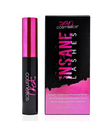 Insane Lashes Growth Serum - Rapid Growth Lash Serum & Eyebrow Enhancer - Natural Lash Boost Serum for Longer Thicker and Healthier Eyebrows - 8ml