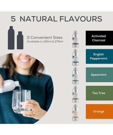 Oil Pulling Mouthwash with Organic Virgin Coconut Oil - Cleansing & Plaque Removal - English Peppermint 275ml - International Shipping Available - Buy Online on GoSupps.com