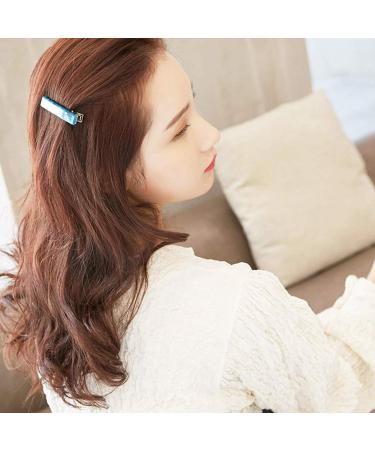 8pcs Acrylic Resin Alligator Hair Clips - Marble Pattern Geometric Hairpins for Women and Girls - Hair Accessories for Birthday, Christmas, Valentines Day - Buy Online on GoSupps.com