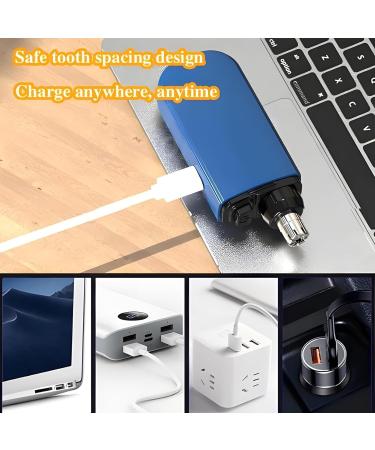 LONGLUAN Gelmalls Nose Trimmer Portable Nose Hair Trimmer Painless & Precision 2024 New Rechargeable Portable Nose Hair Trimmer Washabl Easy Cleansing Nose Hair Trimmer for Travel (Blue) - Buy Online on GoSupps.com