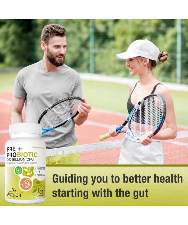 Ascuoli Probiotics for Women & Men - 300 Billion CFU 24 Strains Probiotics + 15 Organic Herbs Blend Daily Probiotic for Digestive Health Immune Gut Bloating - 60 Capsule 60 Count (Pack of 1) - Buy Online on GoSupps.com