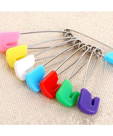 iplusmile 200 Pcs Safety Pins - Nappy, Hijab, Sewing, Girl Scout Swaps - Steel 5.4x1cm - Infant Diapers, Kilts, Household - Plastic Head - Baby Safety - Scotland Theme - Colorful - 2pcs - Buy Online on GoSupps.com