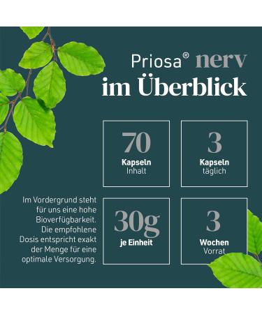 Sanopoly Priosa Nerve I 70 Capsules | Vitamin B6 & B12 for Nervous System Support | Premium Dietary Supplement - Buy Online on GoSupps.com