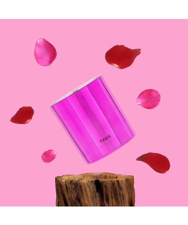 Paris Rose and Sandalwood Scented Candle in Box - 280gm Natural Wax - Long Burn Time - Luxury Gift for Women & Men - Buy Online on GoSupps.com