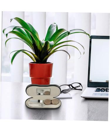 Buy Fondotin Dual-Purpose Collapsible Glasses Case Set - Fashionable Travel Contact Lens & Sunglasses Holder - PU Leather 15.8x7.4cm | International Shipping Available - Buy Online on GoSupps.com