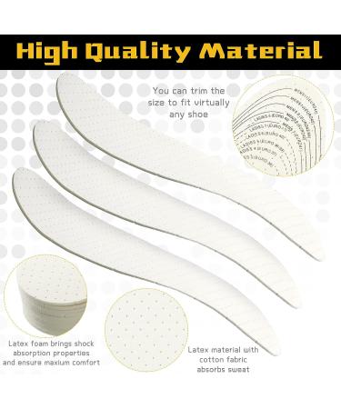 Vabean Breathable Shoe Inserts - 24 Pairs | Latex Insoles for Men & Women | Cut to Fit, Sweat Stopping with Soft Cushioning & Holes | Unisex Walking Comfort Insole - Men 7-11, Women 3-8 - Buy Online on GoSupps.com