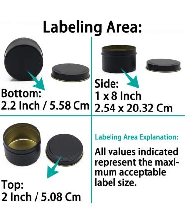 4oz Black Candle Tins - 24 Piece Bulk Candle Making Containers | Wholesale Candle Jars for Candle Making - Multiple Colors Available - Buy Online on GoSupps.com