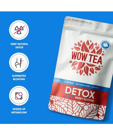 WOW TEA Berry Detox Tea - 21-Day Innovative Body Cleanse Program for Full Detox and Wellness - Buy Online on GoSupps.com