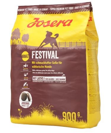 Josera - Dog Food - 900 g - Festival - with Salmon and Delicious Sauce - Medium and Large Adult Animals - Promotes Hair and Skin