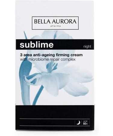 BELLA AURORA - Sublime 50 ml Anti-Aging Regenerating Night Face Cream Sensitive Skin Anti-Wrinkle with Lifting Effect Skin from 50 years old Care and Improvement of the Skin Microbiome - Buy Online on GoSupps.com