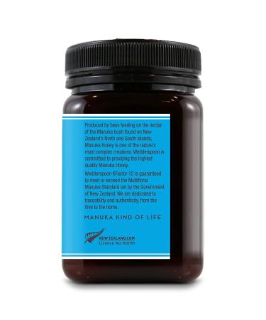 Wedderspoon Raw Multifloral Manuka Honey KFactor 12 - 1.1 lb (500g) - Pure & Natural Sweetness - Buy Online on GoSupps.com