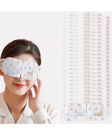 GNAYOAHLI 30 Packs Steam Eye Masks To Relieve Dry Eyes Disposable Self-Heating Eye Masks To Remove Dark Circles And Relieve Eye Fatigue And Swelling (Unscented)