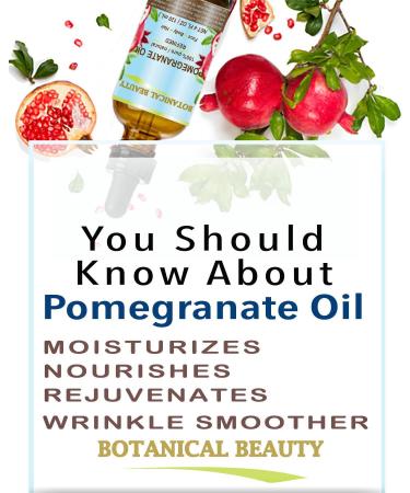 Botanical Beauty POMEGRANATE OIL 100% Pure Natural Refined Cold-pressed Carrier oil 4 Fl oz 120 ml for Face Skin Body Hair Lip Nails. Rich in vitamin C - Buy Online on GoSupps.com
