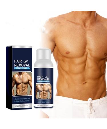 Men Hair Removal cream Spray Natural Permanent Hair Removal Spray for Face Underarm Arm Leg Non-Irritating Depilatories Product
