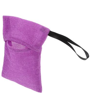 VINTORKY Soap Pouch for Shower Nylon Bar Soap Scrubber Pouch Soap Bags Purple Bar Soap Scrubber