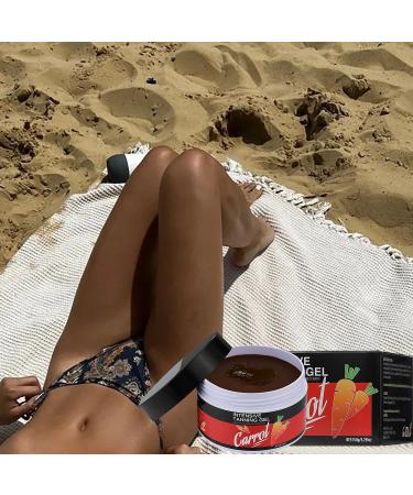 Intensive Carotene Tanning Gel - Accelerate Your Outdoor Tan & Achieve Radiant Glow | Haute Beauty Shine Brown Tanning Gel for Sun-Kissed Skin - Buy Online on GoSupps.com