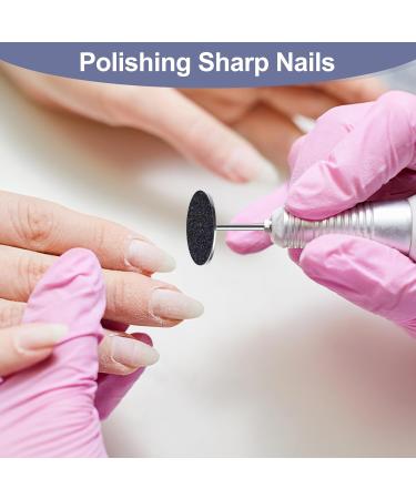 100pcs Sandpaper Discs with Nail Metal Bit - 25mm Pedicure Sanding Discs for Nail Forms & Foot Files - #240 Grit Callus Remover - Buy Online on GoSupps.com