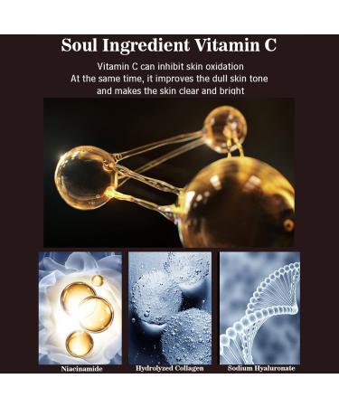 AICHUN BEAUTY Vitamin C Essence Facial Mask - 25ml (10 Pack) | Deep Hydration Moisturizing Sunburn Repair Acne & Wrinkle Removal - Buy Online on GoSupps.com