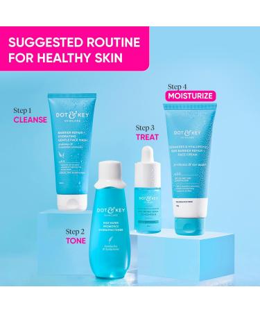 Dot Key Ceramides Moisturizer with Hyaluronic Acid | Intense Hydration & Skin Strengthening | Probiotic & Rice Water Barrier Repair Cream for Dry Normal & Sensitive Skin - 100g - Buy Online on GoSupps.com