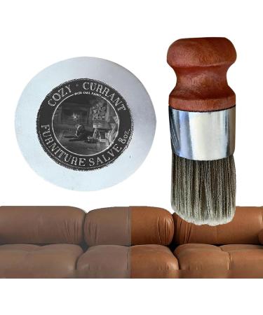 Furniture Salve 2x200g Salve with Brushes for Leather All-Natural Furniture Salve Long-Lasting Hydration Furniture Wax Wood Wax to Prevent Dryness and Cracking 2 Sets - Buy Online on GoSupps.com