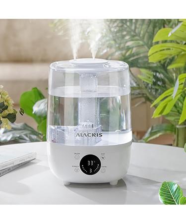 ALACRIS Smart Humidifier 4L - Constant Humidity, LED Display, Ultra-quiet Operation - Perfect for Bedroom, Baby Room - Up to 30H - 30 (Upgraded) - Buy Online on GoSupps.com