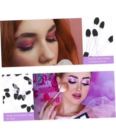 Baluue 100pcs Eye Shadow Stick Eyeshadow Applicator Brush Eye Makeup Applicator Emulsion Black 7.5x0.5cm Black - Buy Online on GoSupps.com