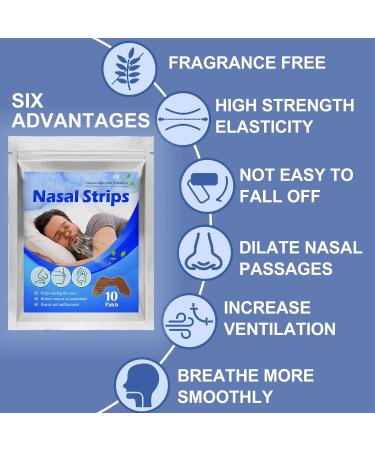 SPYMINNPOO Nasal Strips 10pcs - Reduce Snoring, Improve Sleep Quality - Buy Online on GoSupps.com