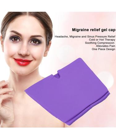 Headache Relief Hat Stretchable Soft Migraine Relief Hat Portable for Men Women for Puffy Eyes Purple - Buy Online on GoSupps.com