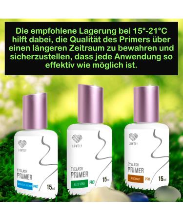 Lovely Eyelash Extensions Primer 15ml - Coconut Scent | Long-Lasting Adhesive for Lash Extensions | Pre-Treatment Liquid for Optimal Application - Buy Online on GoSupps.com