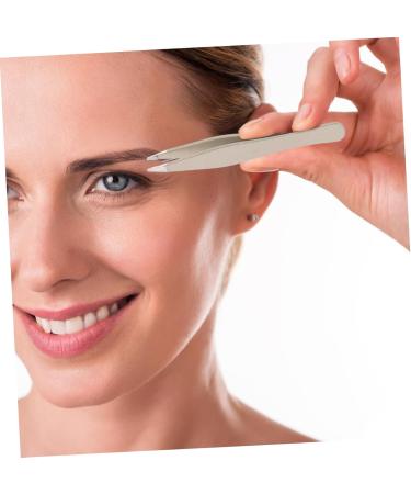 Minkissy Mini Eyebrow Clip - 4 Pcs Stainless Steel Tweezers & Trimmers | Face Hair Removal Makeup Tools | Multifunctional Eyebrow Accessories - Buy Online on GoSupps.com