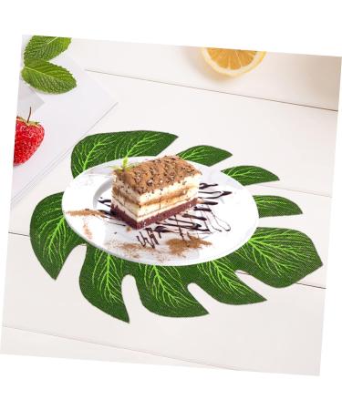 60pcs Monstera Decoration hawaiian cake toppers jungle leaves cake decor hawaiian leaf cake decoration fake palm leaf leaves decor leaf cupcake topper Polyester Cake stand wedding - Buy Online on GoSupps.com
