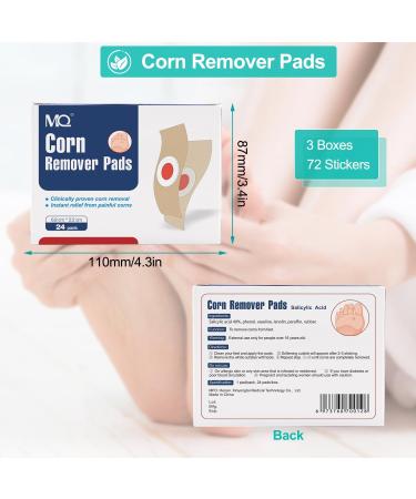 72 Corn Remover Pads - Effective Treatment for Stubborn Chicken Eyes & Corns - International Shipping - Buy Online on GoSupps.com