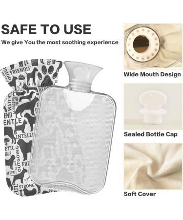 Naanle 2L Transparent Hot Water Bottle - Large Hand & Foot Warmer for Pain Relief | Ideal for Winter Comfort & Cold Therapy - Buy Online on GoSupps.com