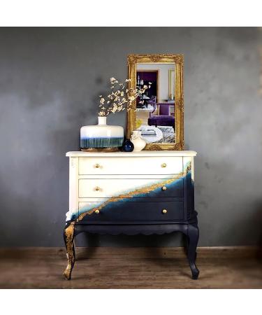 110ml Gilding Adhesive Kit with 5g Gold Flakes - Epoxy Resin Water Based Glue for Gold Leafing on Canvas and Furniture - DIY with Gilding Brush and Gloves - Buy Online on GoSupps.com
