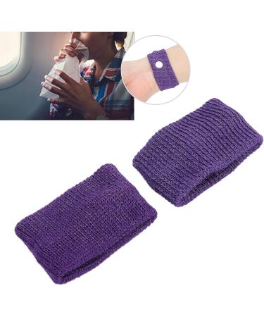 6 Pcs Nausea Relief Acupressure Wristbands - Motion Sickness Bands for Adults & Children - Purple - Buy Online on GoSupps.com