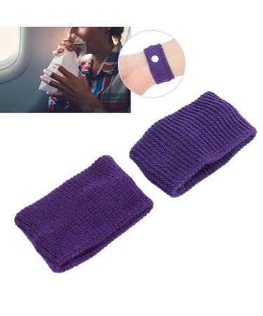 Nausea Wristband No Side Effects Travel Motion Sickness Wristband for Children for Travel for Adult(purple)