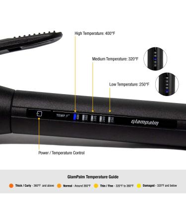 Glampalm 1.2 Clip Curling Iron | Ultrasmooth Ceramic | Long Lasting Curls & Waves | Korea's No.1 Salon Brand | Universal Voltage | 2 Year Warranty - Buy Online on GoSupps.com